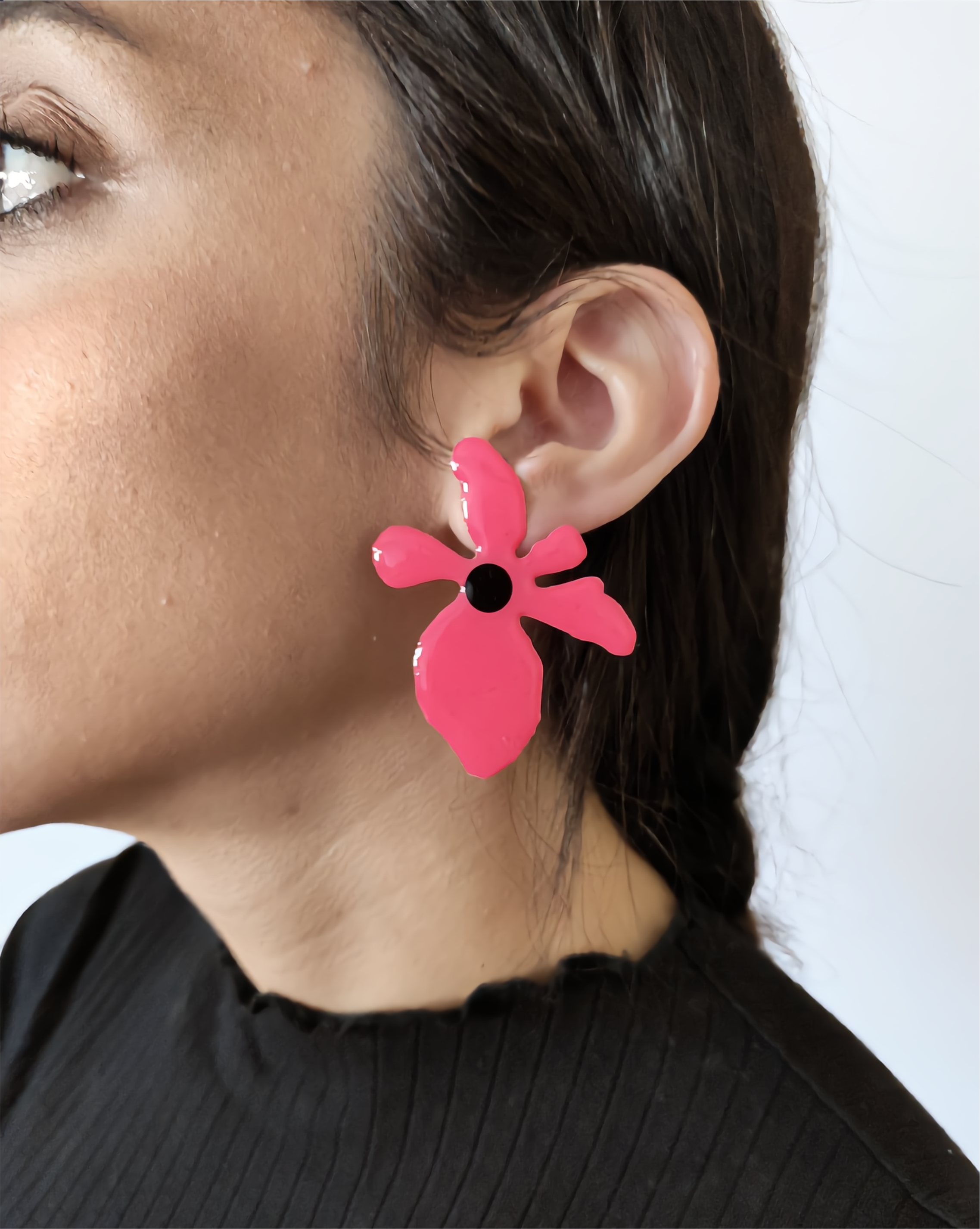 Pendientes Pink flower